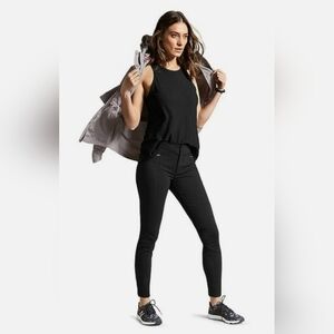 Sz 8 Athleta Black Ponte Moto 2.0 Pants